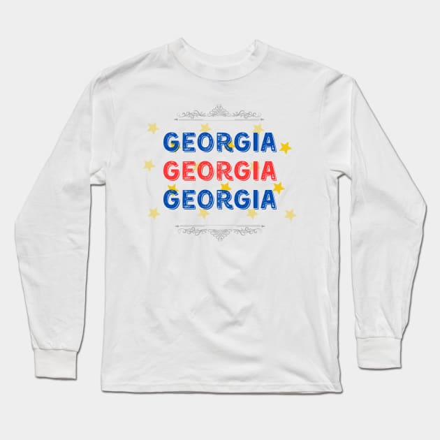 State of Georgia Long Sleeve T-Shirt by Studio468